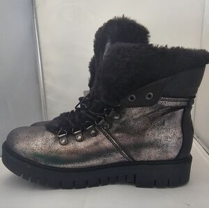 NWT Women's PAJAR CANADA Black and Silver Boots size 9 - 9.5 (EU 40)